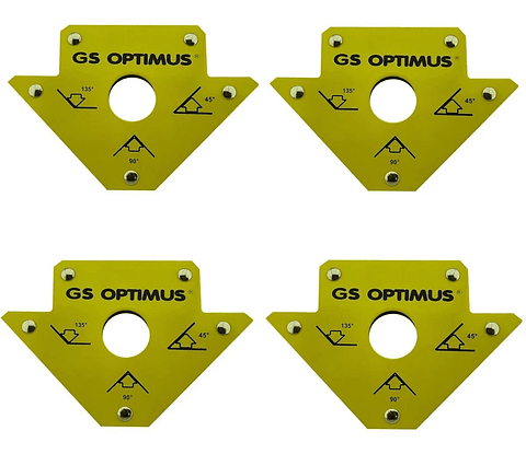 Pack 4 Escuadra Magnetica 50 Lbs 4 Pulgadas Optimus