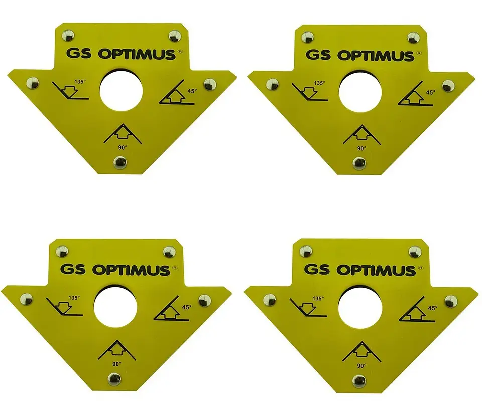 Pack 4 Escuadra Magnetica 50 Lbs 4 Pulgadas Optimus 1