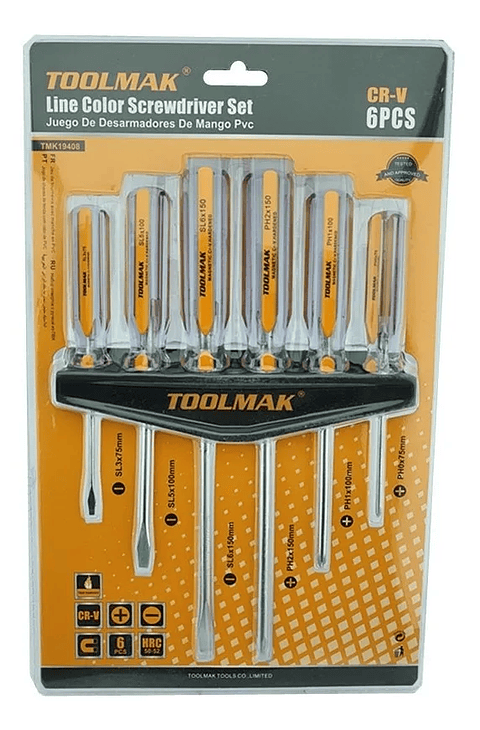 Juego De Destornilladores 6 Piezas Toolmak