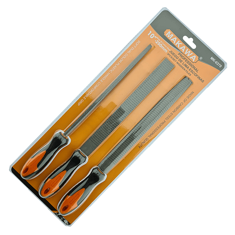 Juego De Limas Escofinas Para Madera 10 Pulgada 3 Piezas Makawa