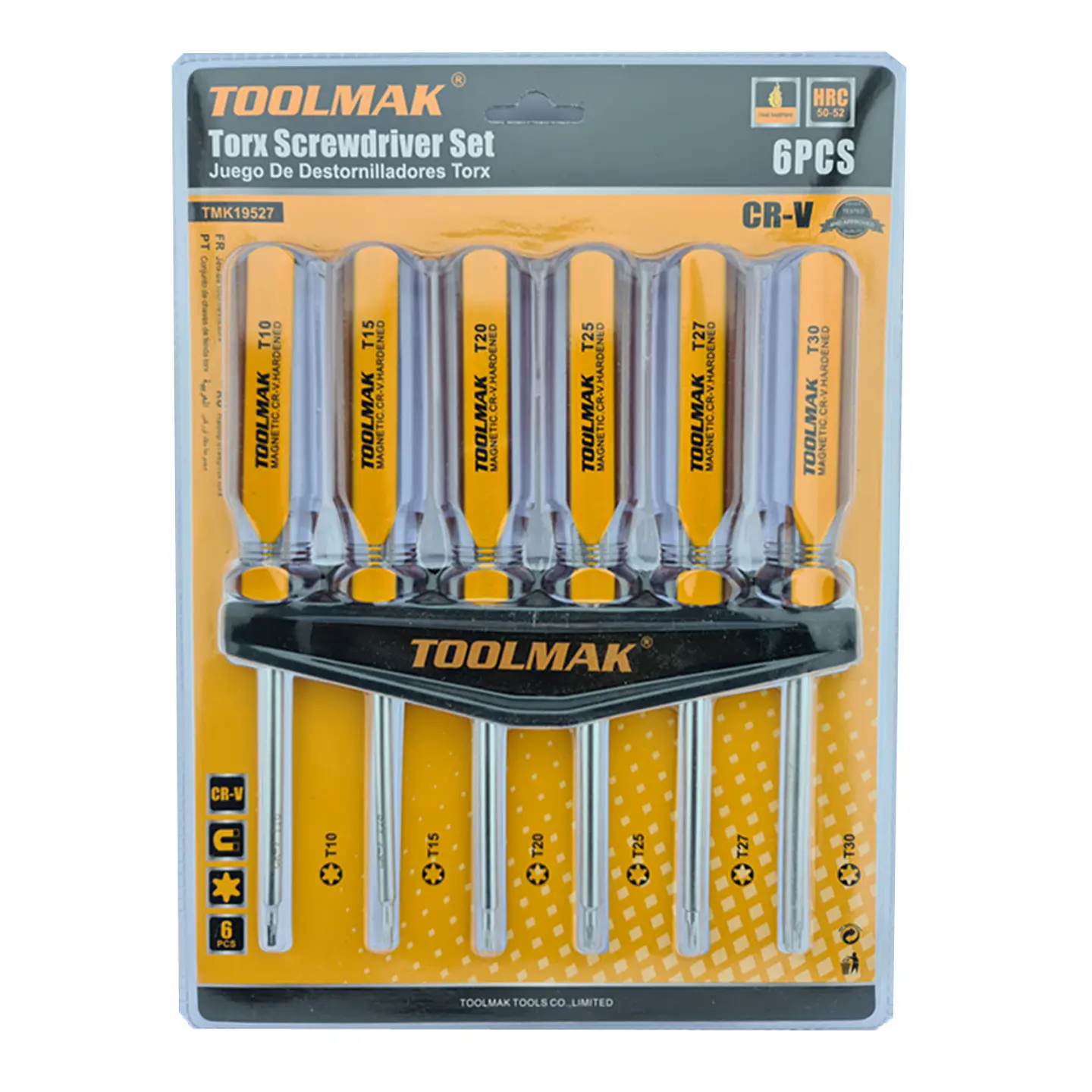 Kit Juego De Destornilladores Torx Estrella 6 Piezas Toolmak 1