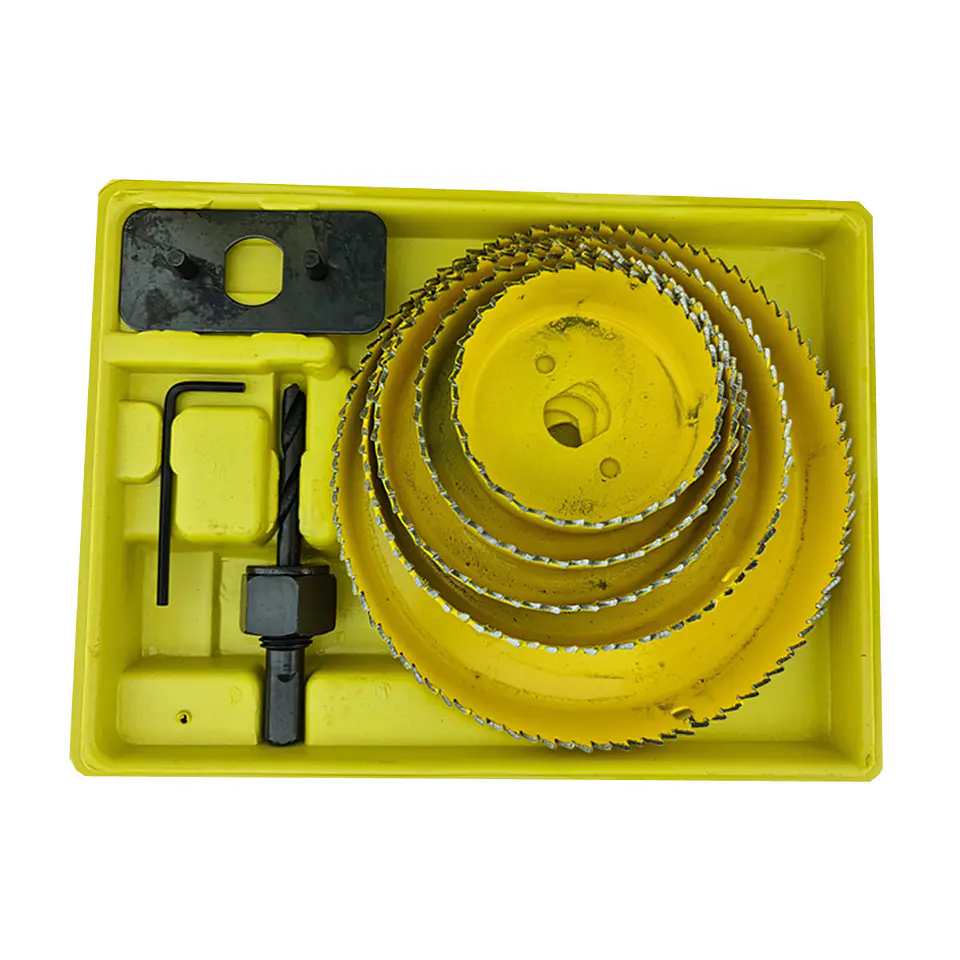 Juego Hoja Broca Sierra Copa Para Madera 8 Piezas Crownman 2