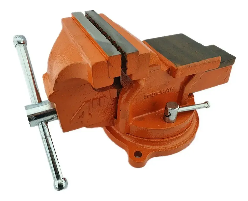 Tornillo De Banco Mecanico Base Giratoria 4 Pulgadas Toolmak 1