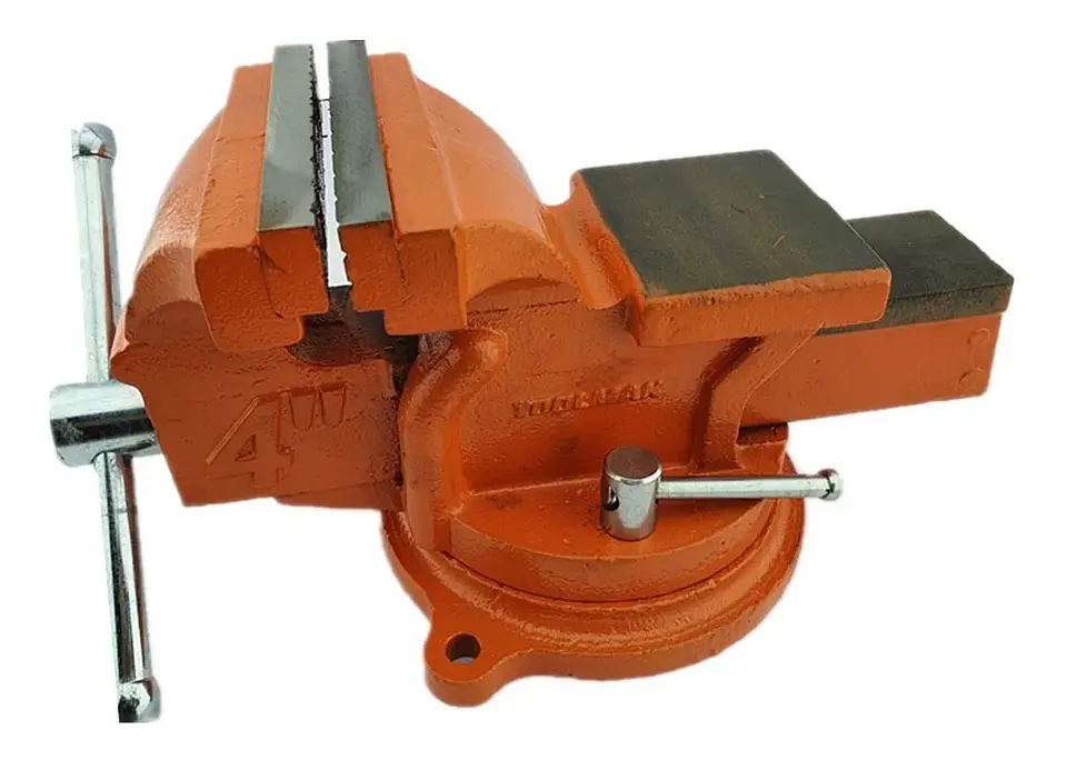 Tornillo De Banco Mecanico Base Giratoria 4 Pulgadas Toolmak 2