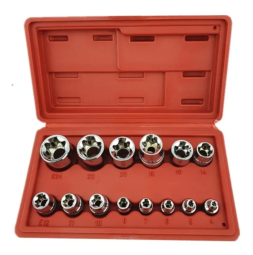 Juego De Dados Torx Estrella Hembra 1/4