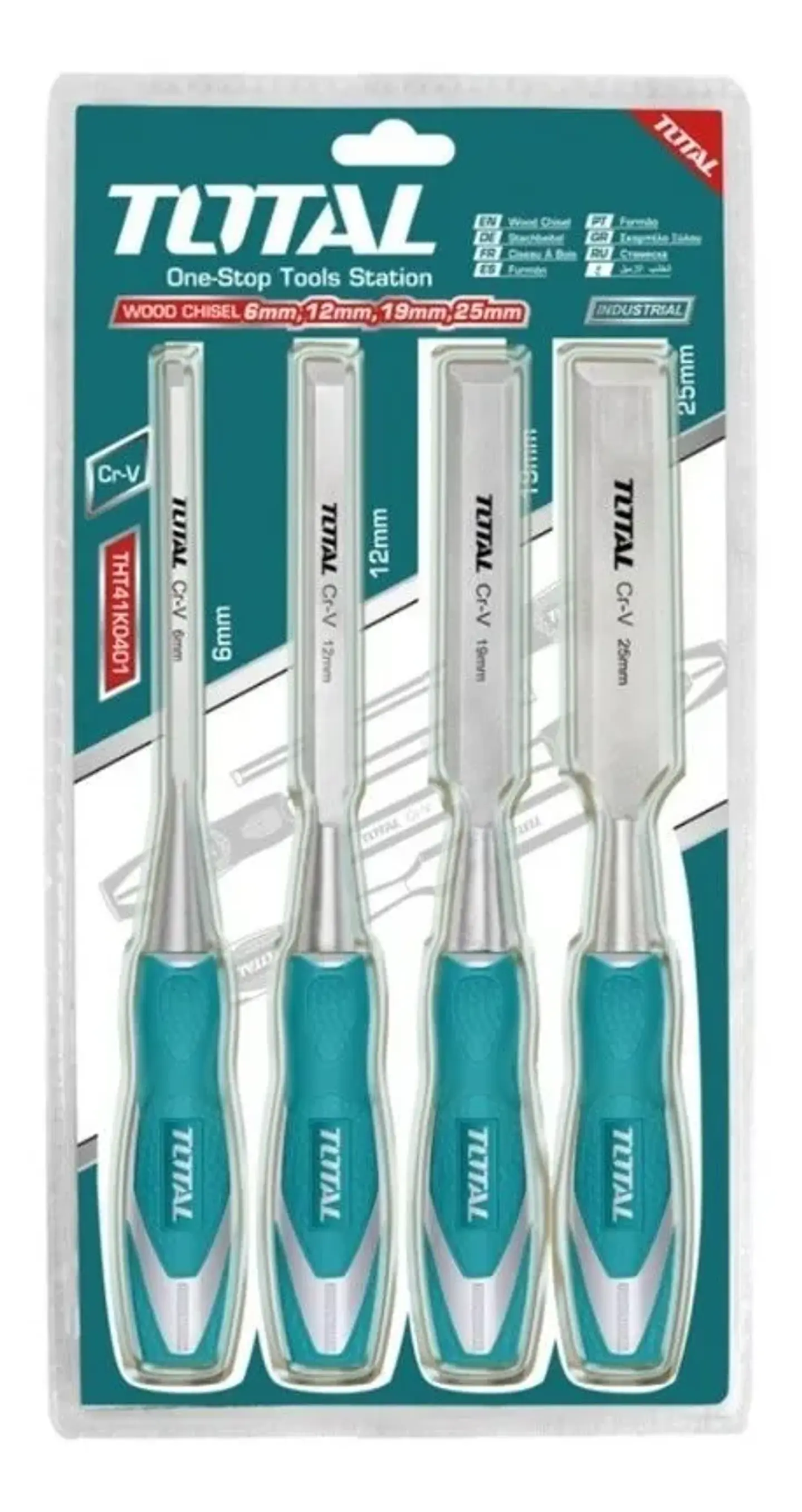 Juego De Cinceles Para Madera 4 Pcs Total Tht41k0401 2