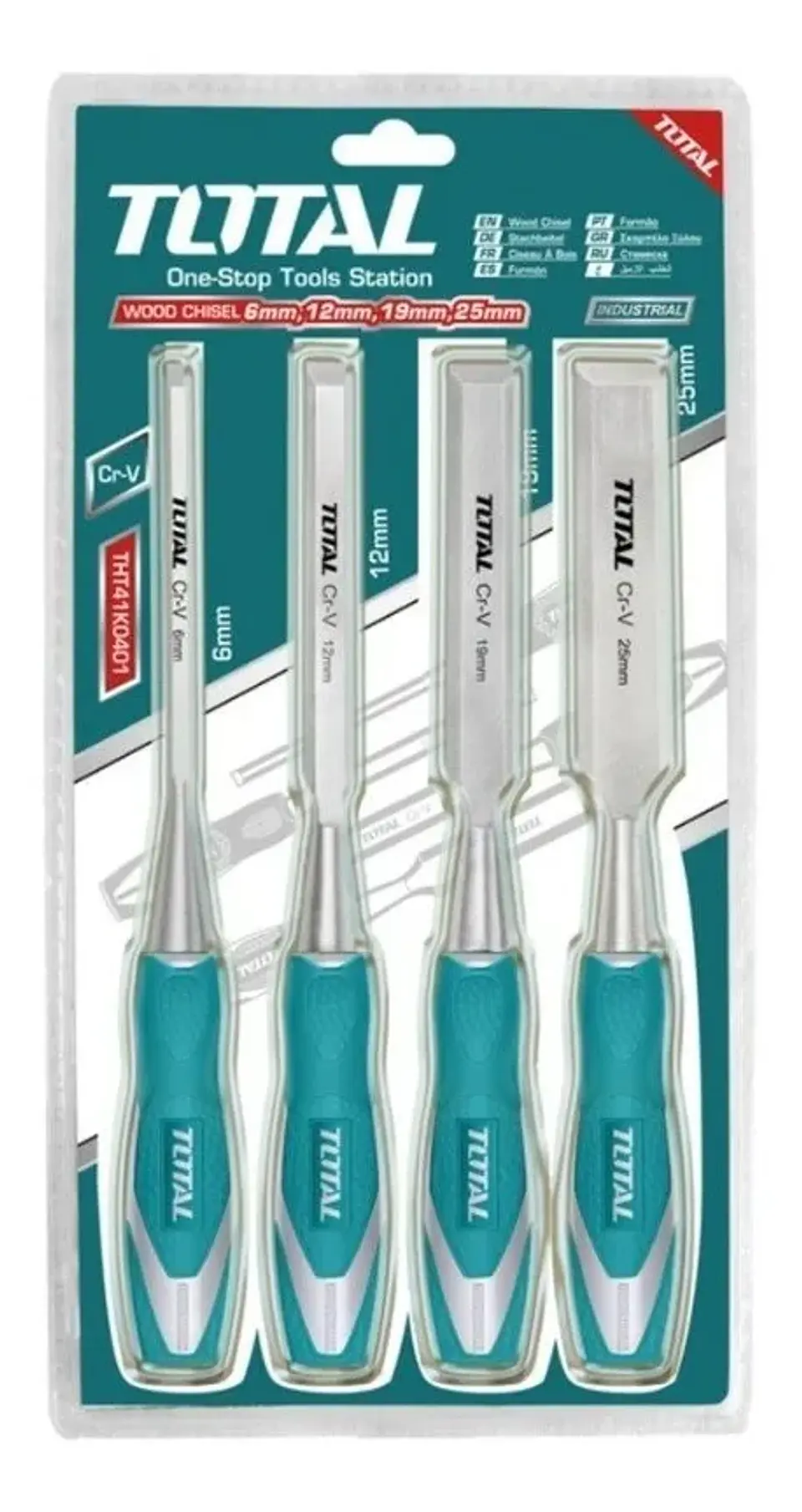 Juego De Cinceles Para Madera 4 Pcs Total Tht41k0401 2