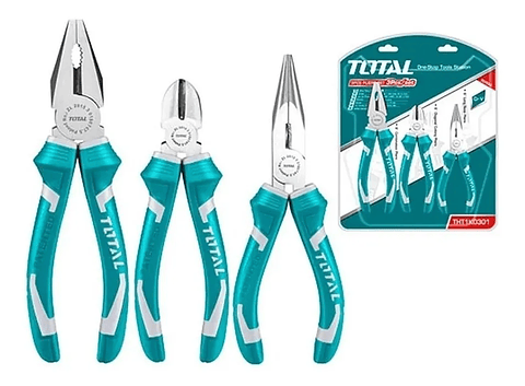 Set De Alicates Universal Combinados 3 Pieza Total Tht1k0301