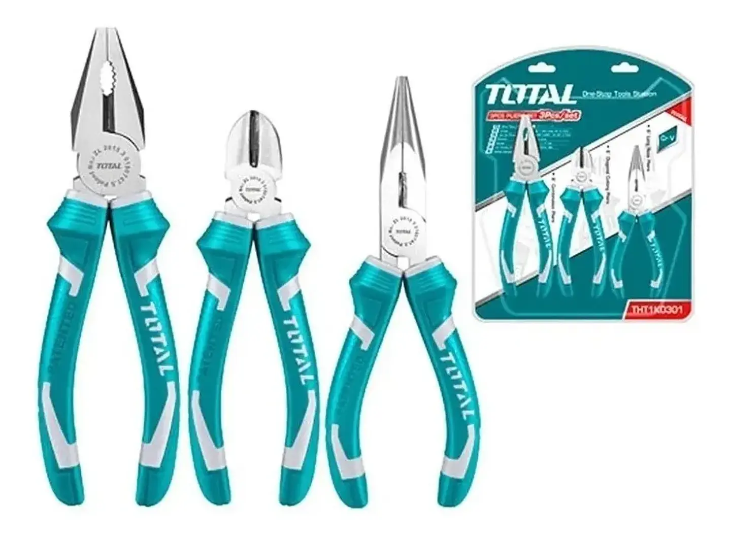 Set De Alicates Universal Combinados 3 Pieza Total Tht1k0301 1