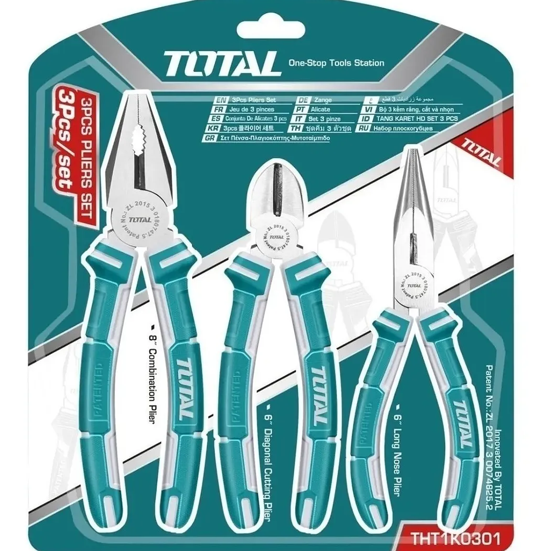 Set De Alicates Universal Combinados 3 Pieza Total Tht1k0301 2