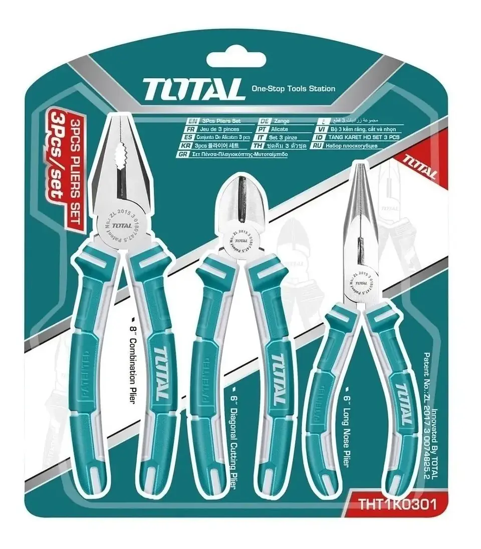 Set De Alicates Universal Combinados 3 Pieza Total Tht1k0301 2
