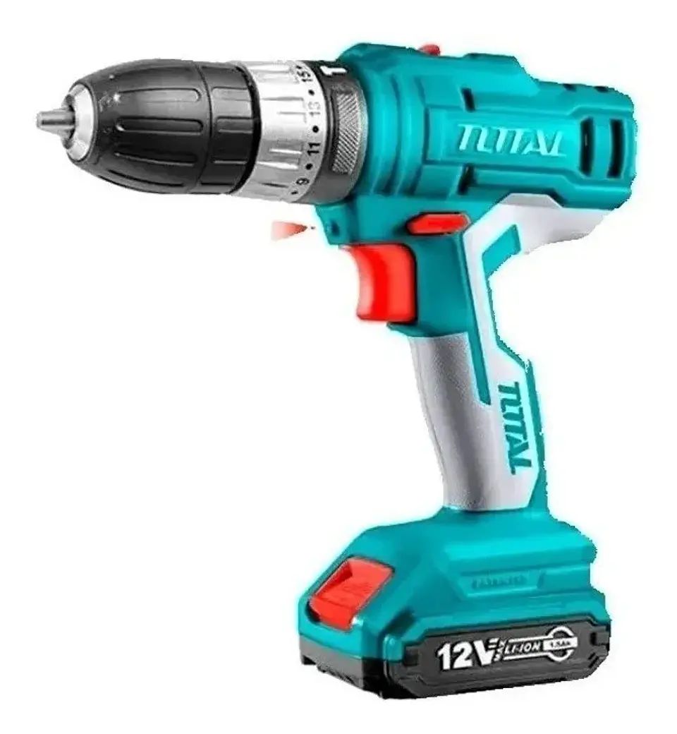 Taladro Atornillador Impacto Inalambrico 10mm 12v 2bat Total TIDLI1222 1