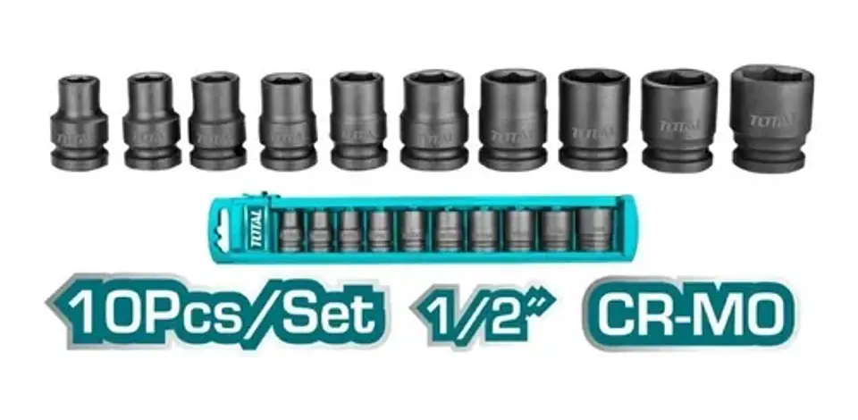 Juego Set De Dados Corto De Impacto 1/2 10 Piezas Total 1