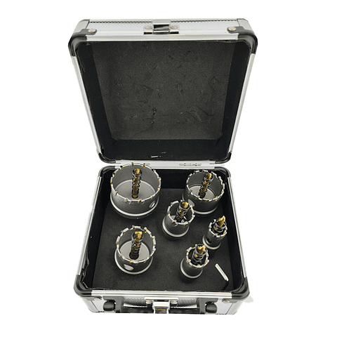 Juego De Brocas Tct Punta De Carburo Para Metal 7 Piezas Tmk