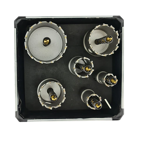 Juego De Brocas Tct Punta De Carburo Para Metal 7 Piezas Tmk