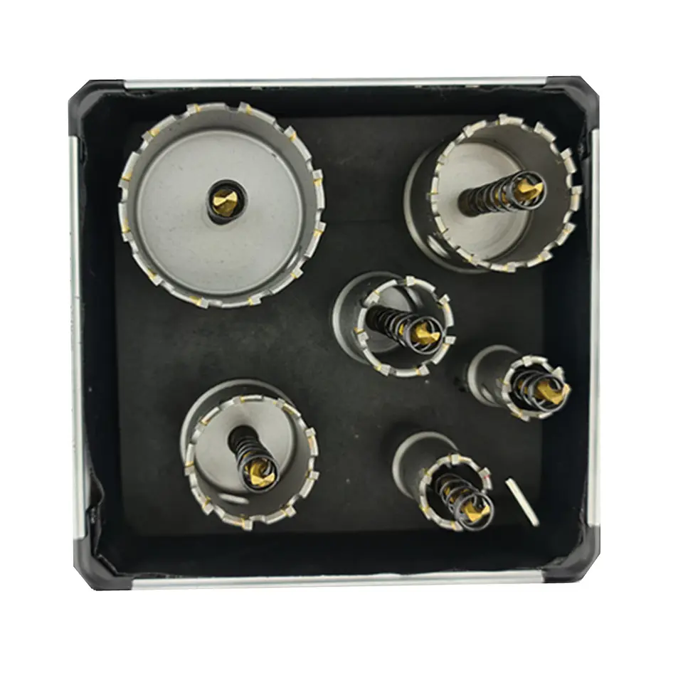 Juego De Brocas Tct Punta De Carburo Para Metal 7 Piezas Tmk 2