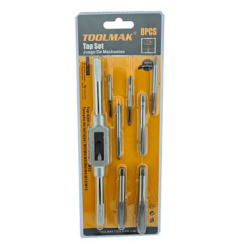 Juego De Terrajas Macho 8 Piezas Toolmak