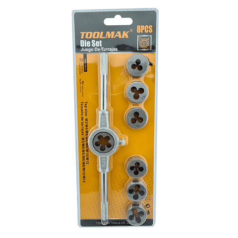 Juego De Terrajas Hembra 8 Pcs Toolmak