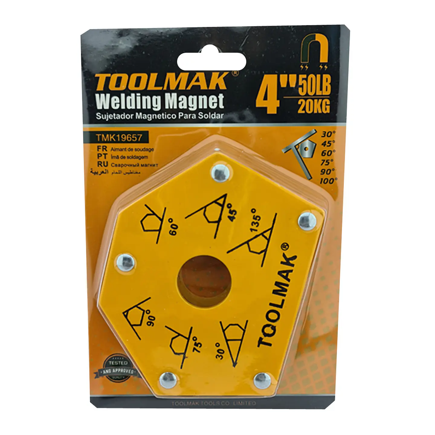 Escuadra Magnetica 50 Lbs Para Soldar Multi-angulo Toolmak 2