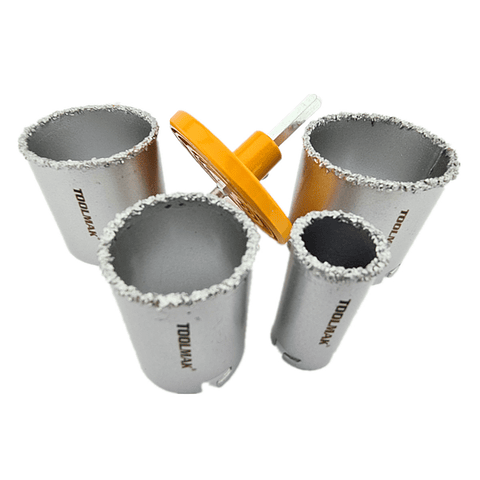 Kit Juego De Broca Sierra Copa Diamantada 5 Piezas Toolmak