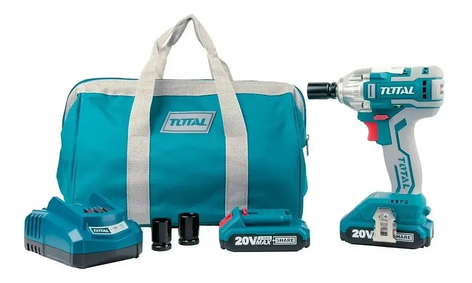 Taladro Pistola Llave Impacto 20v 2 Bat Total Tiwli2001 1