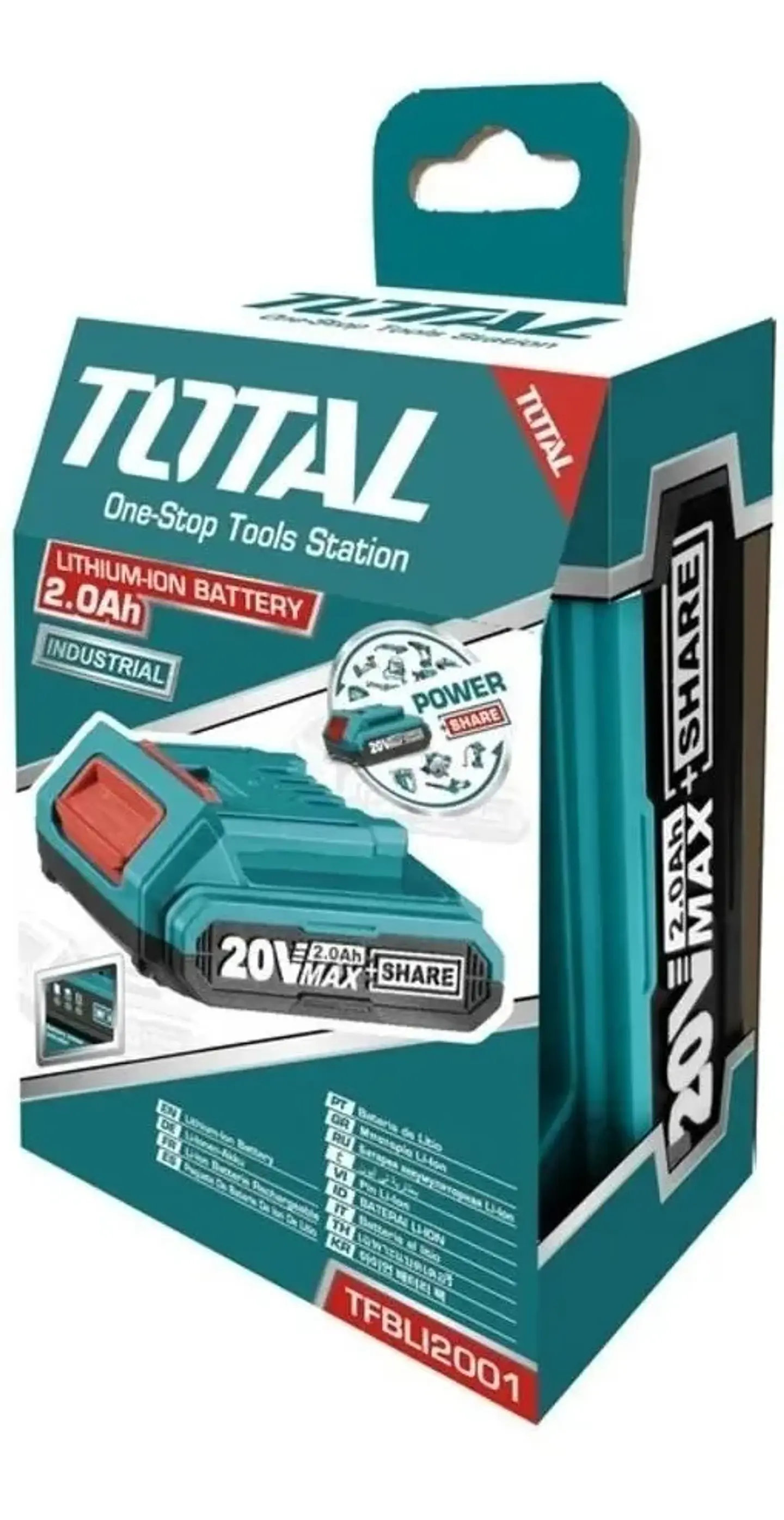 Batería Litio-ion 20v 2ah Total Tfbli2001 2