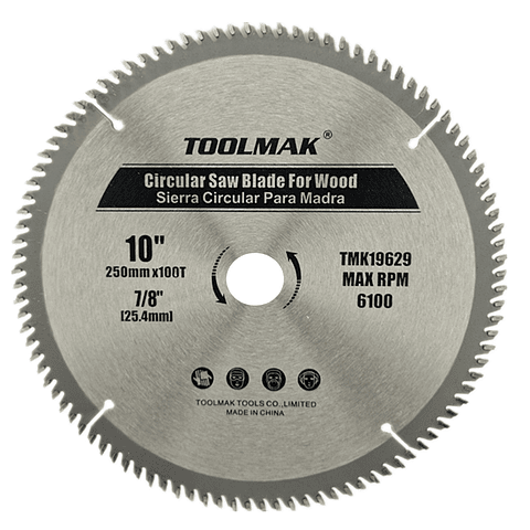 Disco De Sierra Circular 10 Pulgadas 100 Dientes Toolmak