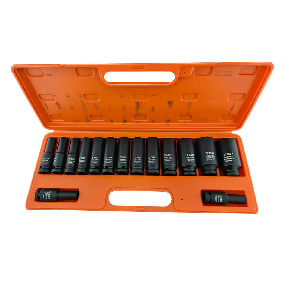 Juego Caja Dados Impacto 1/2 Pulgada 15 Piezas 1