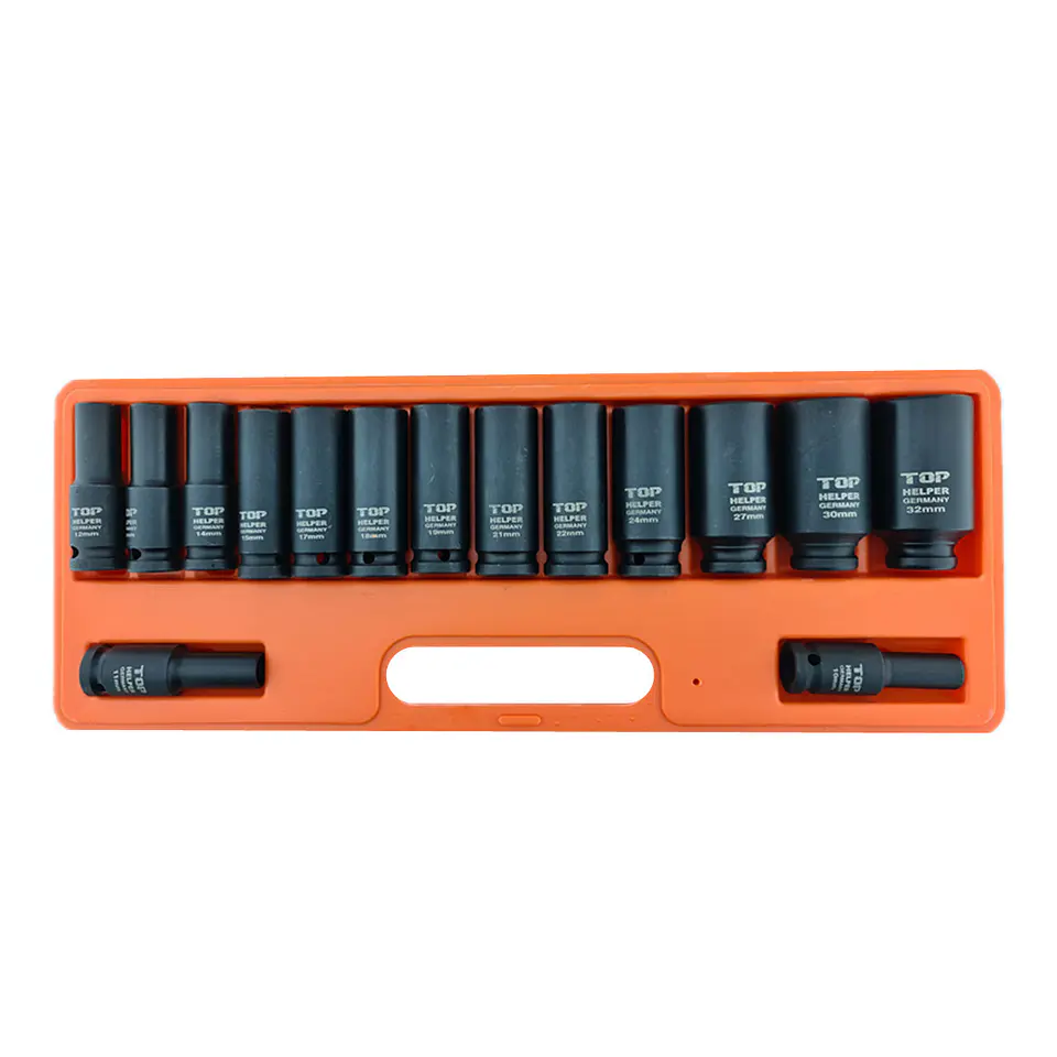 Juego Caja Dados Impacto 1/2 Pulgada 15 Piezas 2