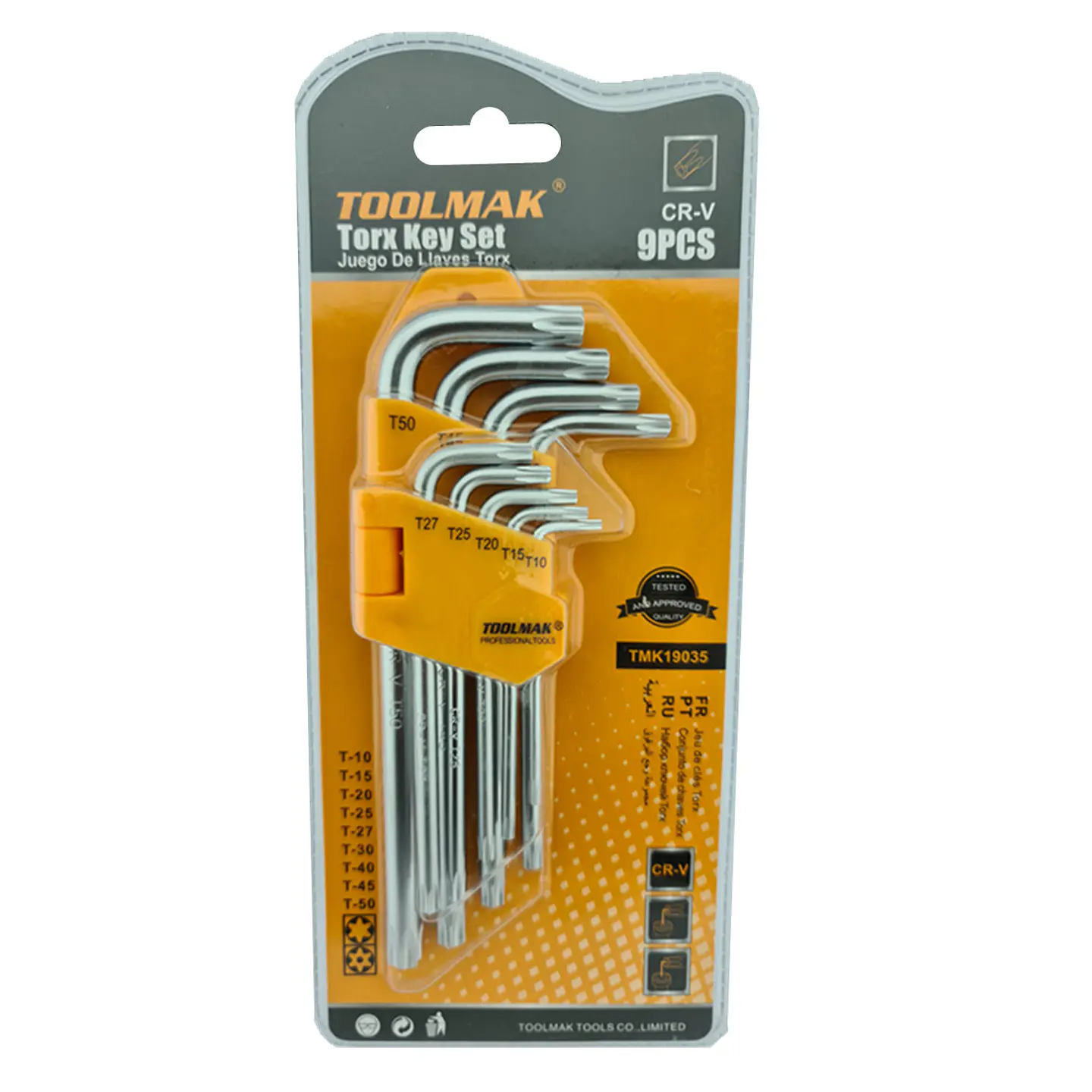 Juego Llaves Allen Medianas Estrella 9 Piezas Toolmak 1