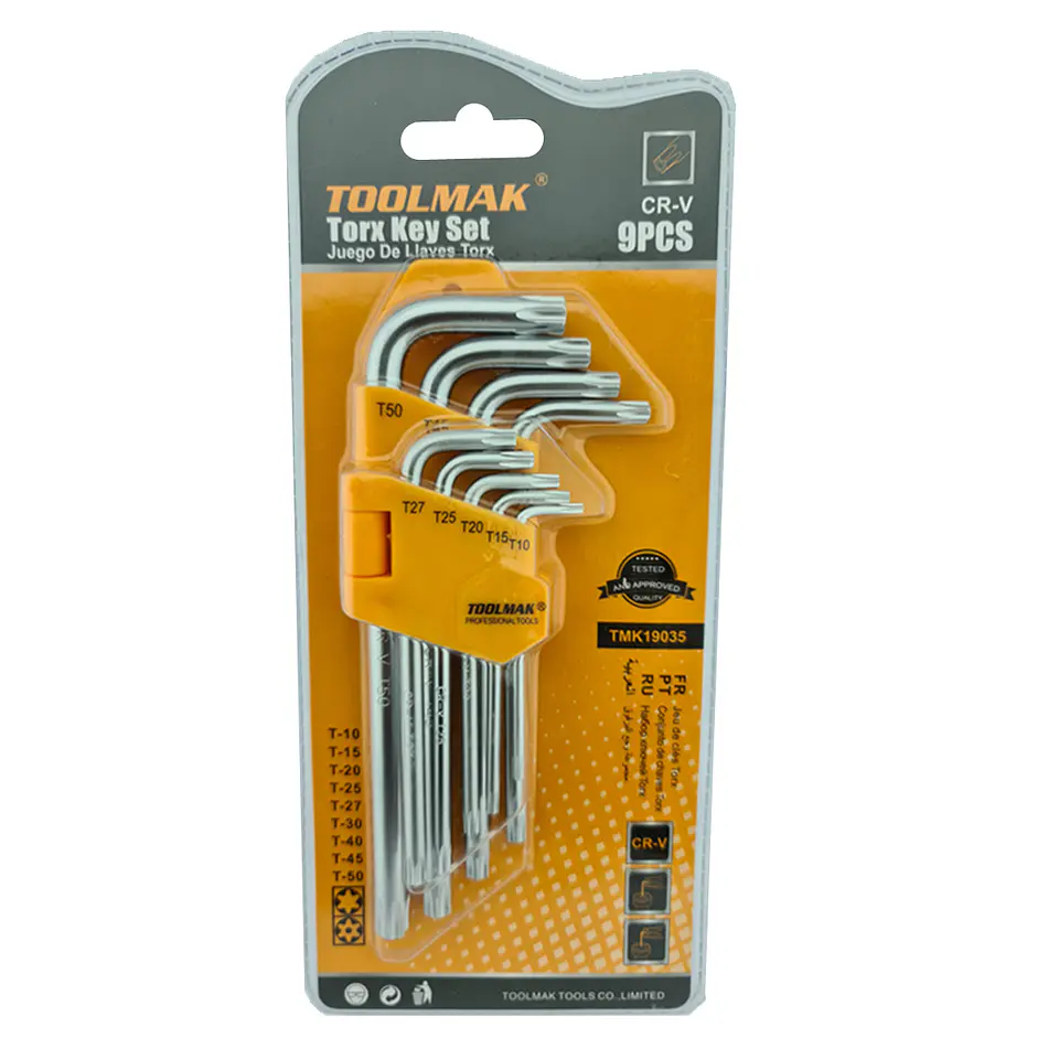 Juego Llaves Allen Medianas Estrella 9 Piezas Toolmak 1