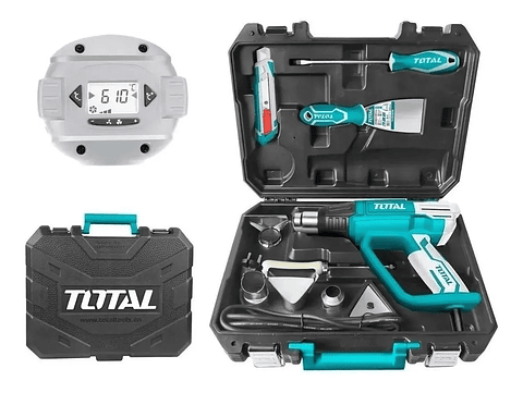 Pistola De Calor 2000w 630°c Digital Maletin Total TB20062