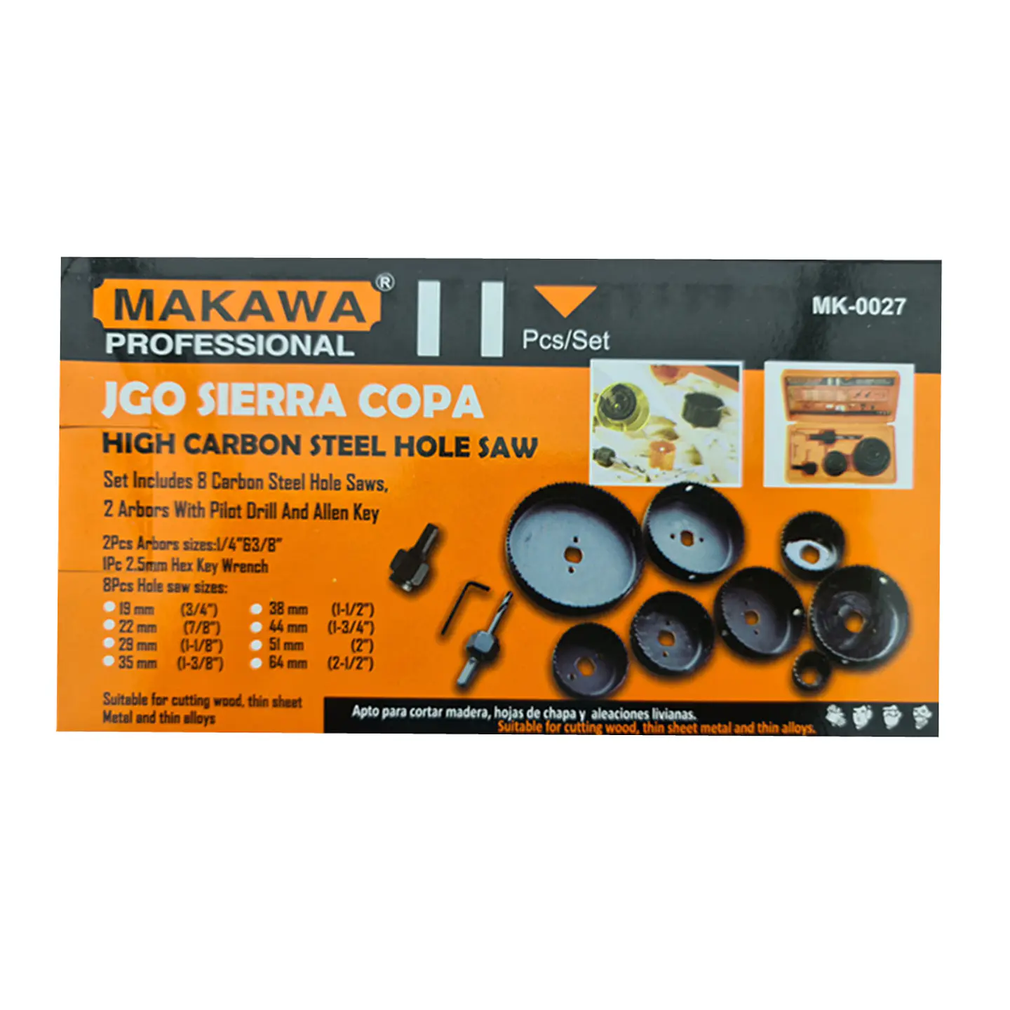 Juego De Hoja De Sierra Copas 11 Piezas Makawa 3