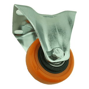 Rueda Naranja Fija 2 Pulgadas