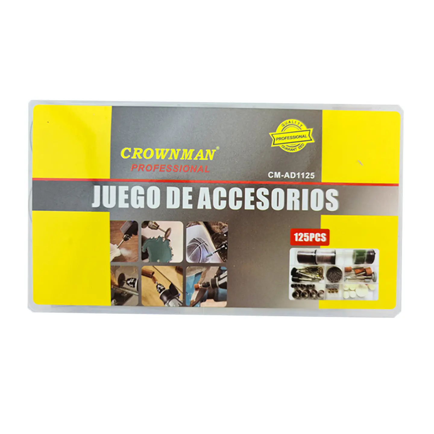 Kit Set Jgo De Acc. Para Minitorno Tipo Dremel 125pcs Crownman 2