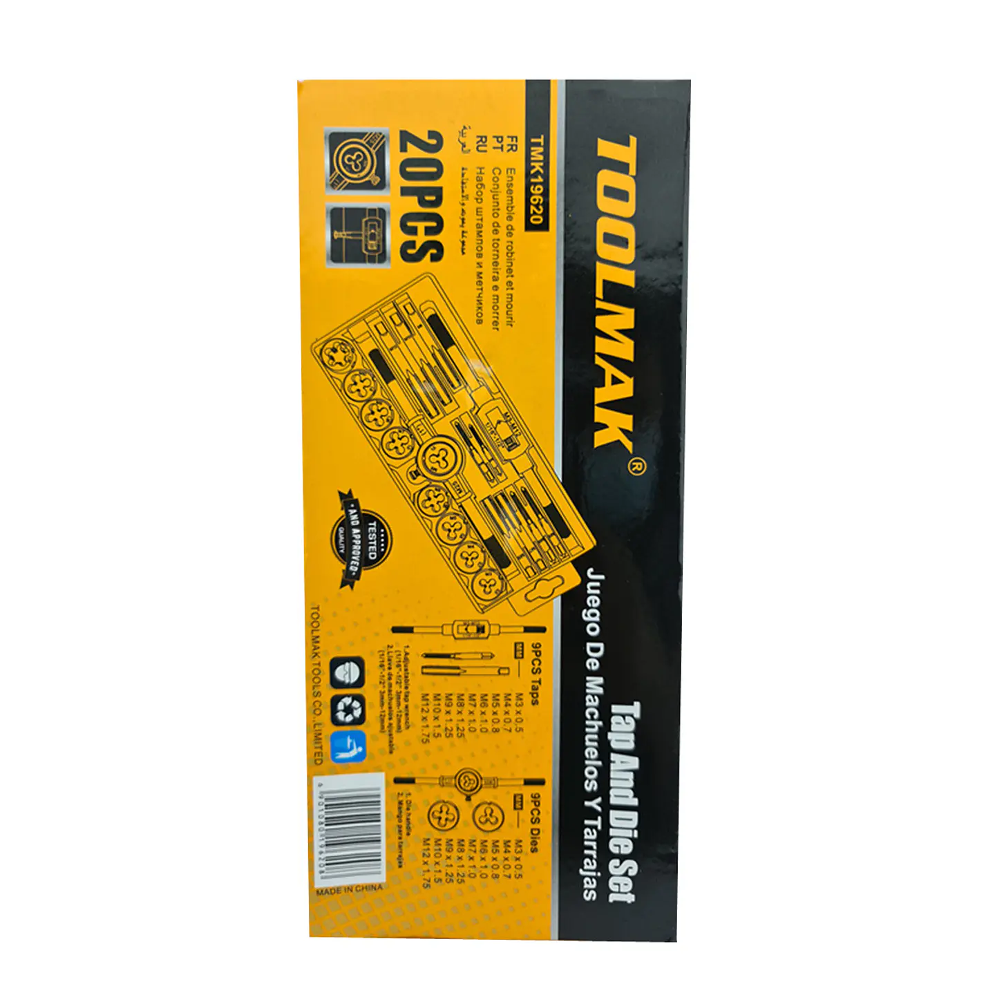 Set Kit Juego De Terrajas Macho Y Hembra 20 Piezas Toolmak 2