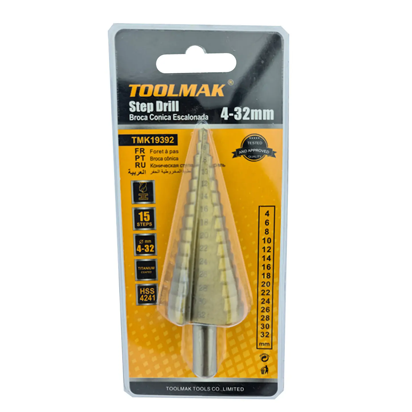 Broca Pino Escalonada 4 - 32 Mm Toolmak 1