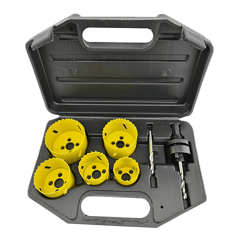 Set De Sierra Copa Bi-metal 7 Piezas Crownman SCCM2127