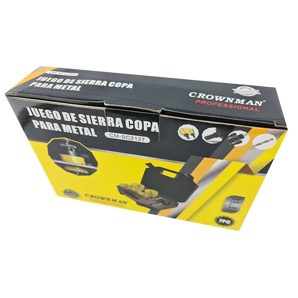 Set De Sierra Copa Bi-metal 7 Piezas Crownman SCCM2127 4