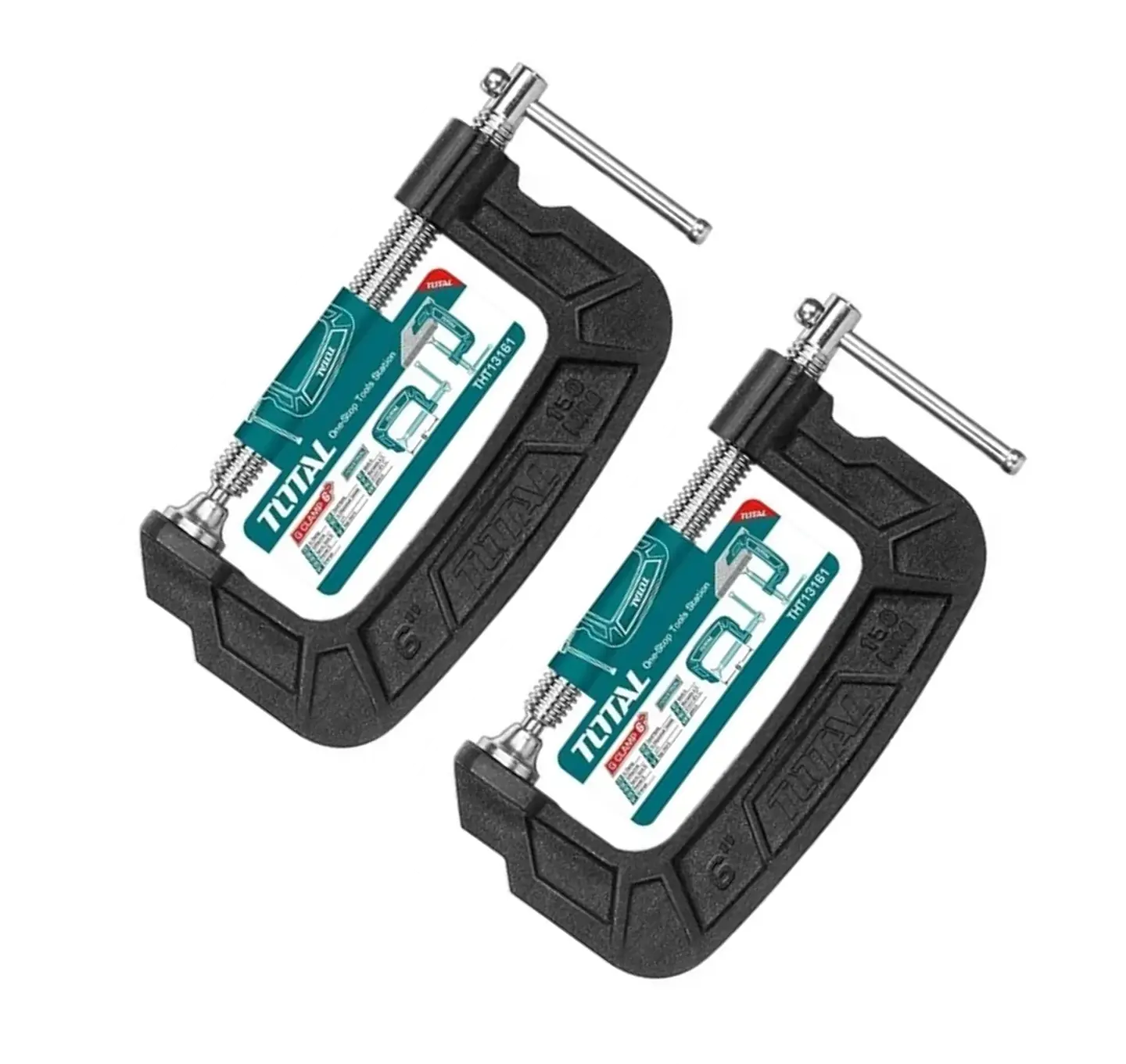 Prensa Tipo C 6 Pulgadas Total Tht13161  (PACK 2) 1