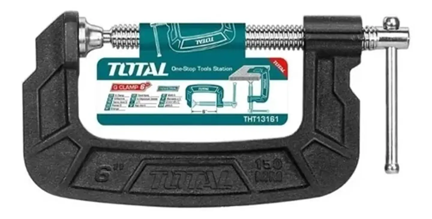 Prensa Tipo C 6 Pulgadas Total Tht13161  (PACK 2) 2