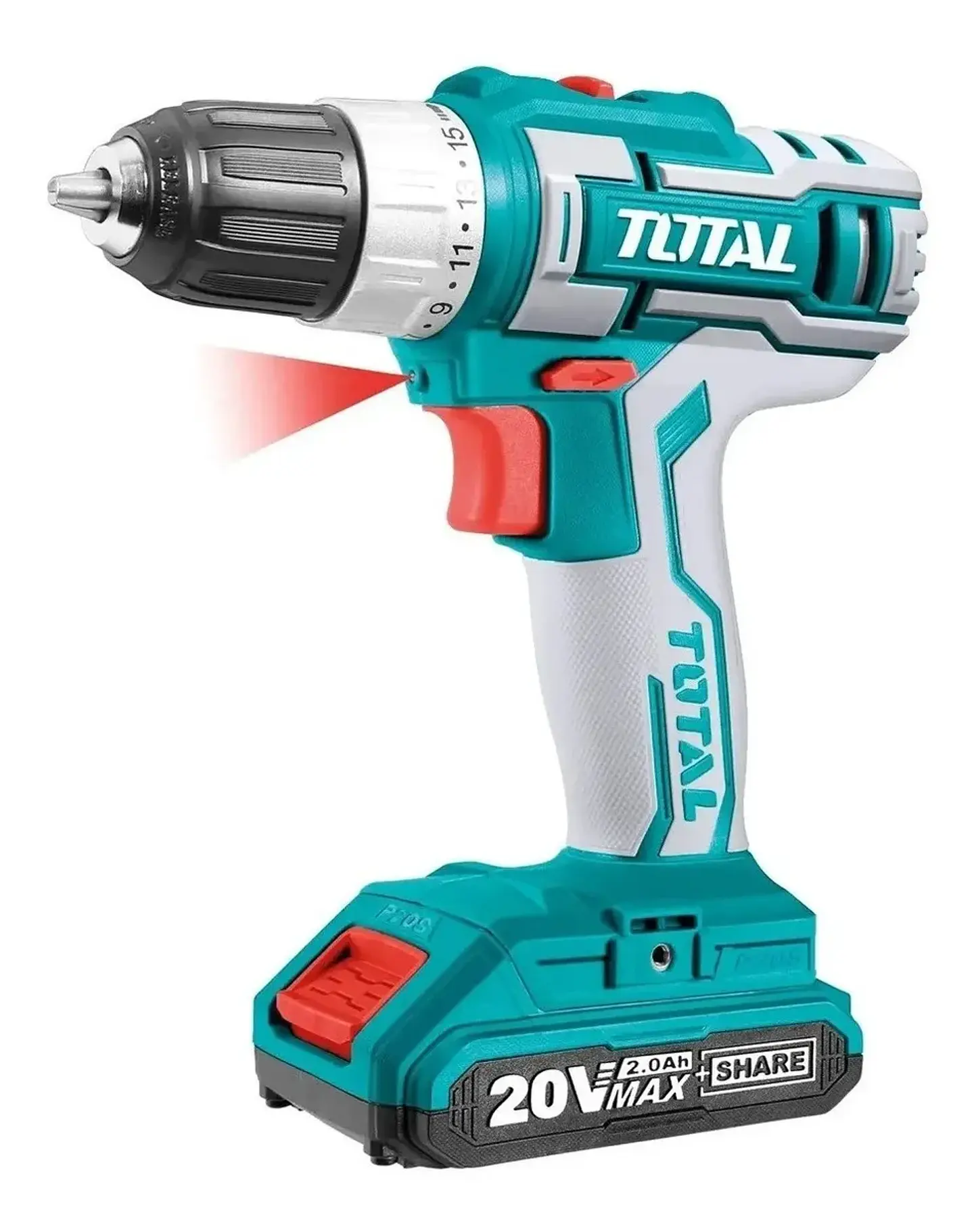 Taladro Atornillador Inalámbrico 10mm 20v 2bt Total TDLI2002 2