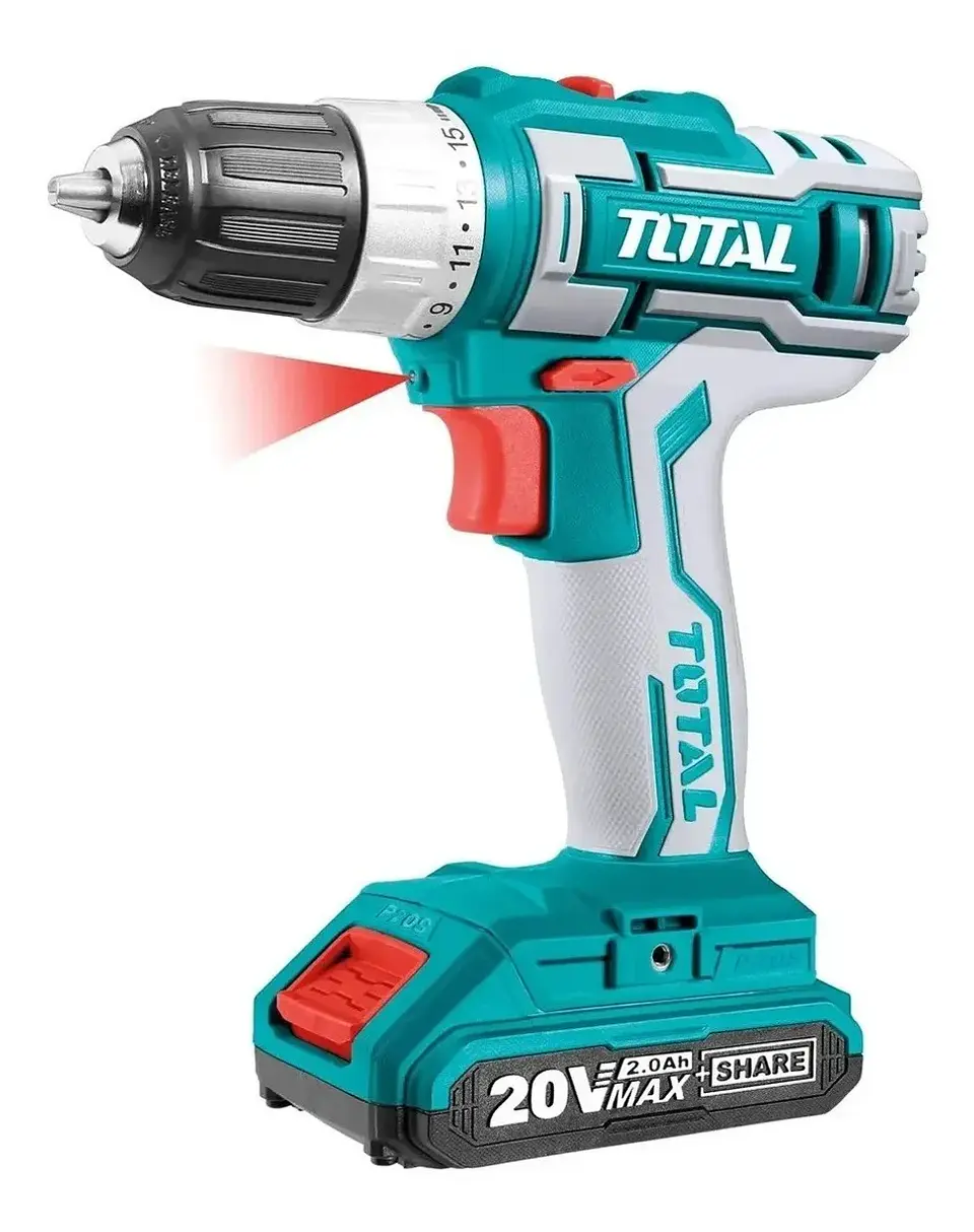 Taladro Atornillador Inalámbrico 10mm 20v 2bt Total TDLI2002 2