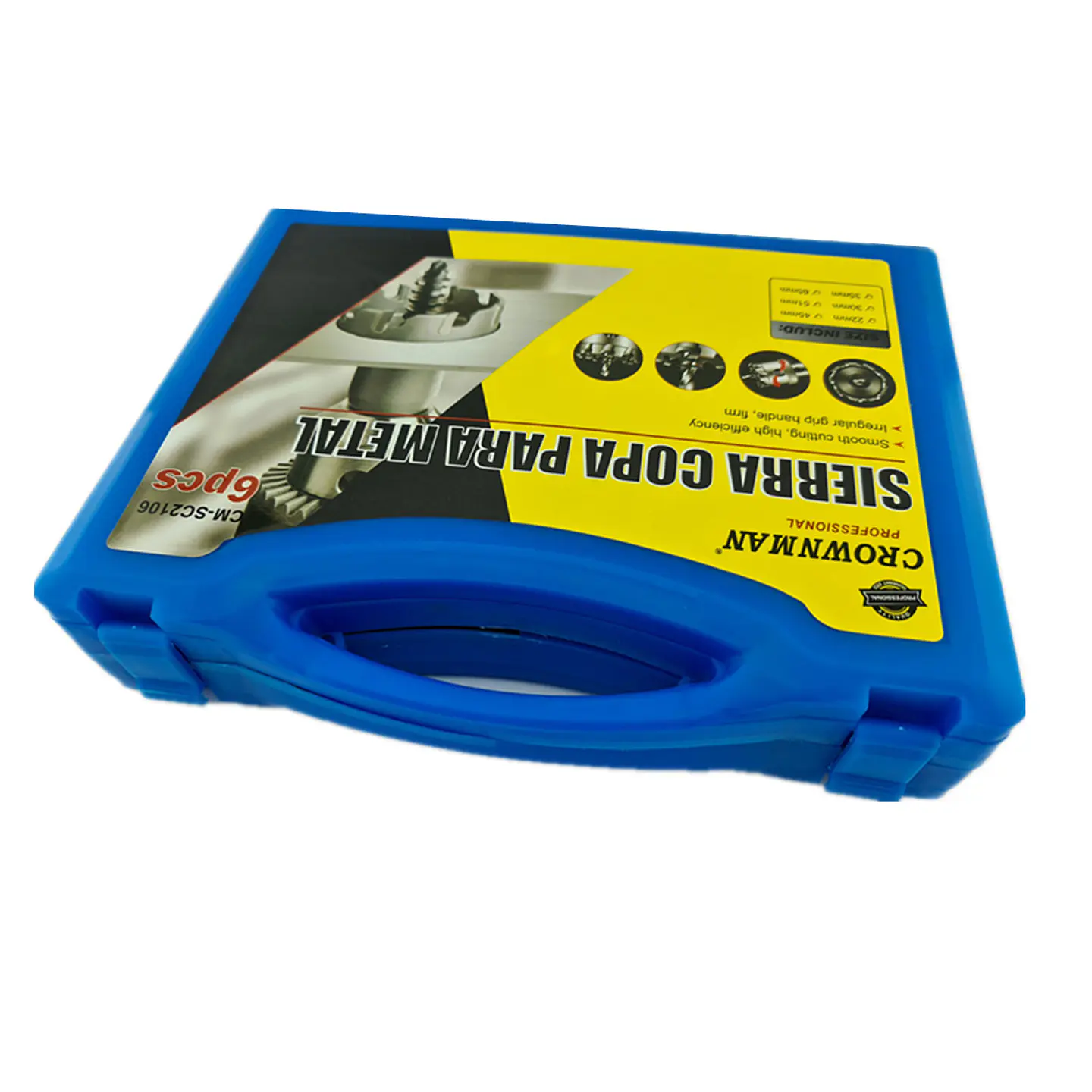 Juego De Brocas Para Metal 6 Piezas Crownman 2