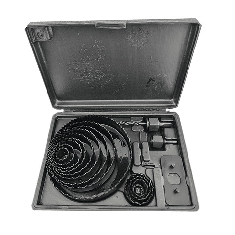 Juego De Hoja Broca Sierra Copa 16 Piezas Asaki