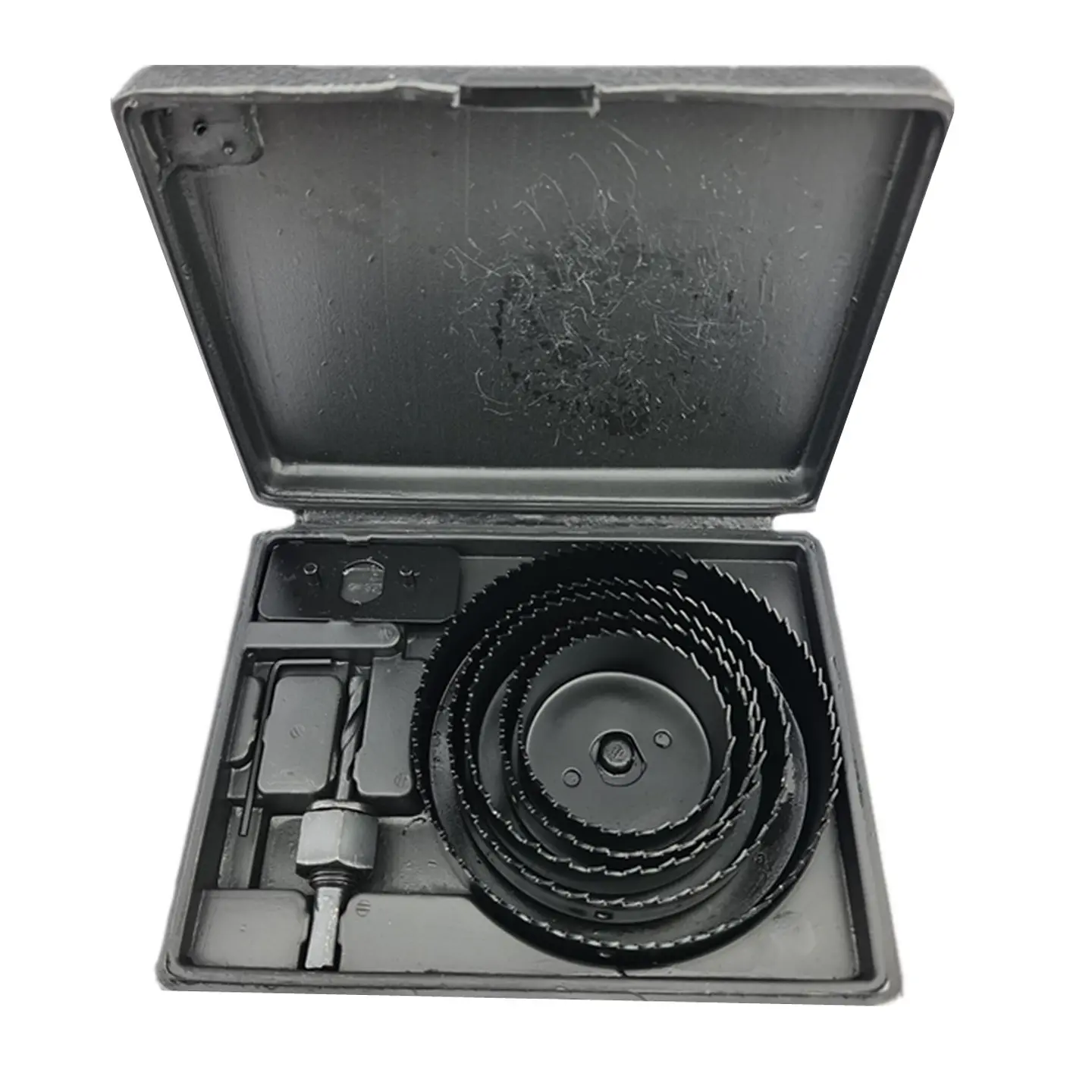 Juego Hoja Broca Sierra Copa Para Madera 8 Piezas Asaki 1