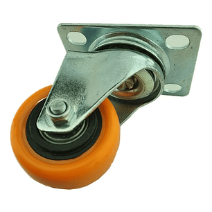Rueda Naranja Giratoria 2 Pulgadas