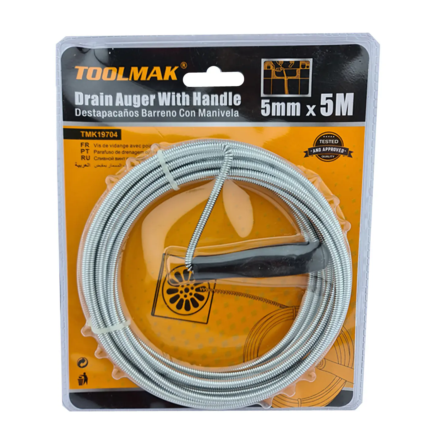 Llave Ganzua Laucha Destapador De Cañeria 5m 5mm Toolmak 1