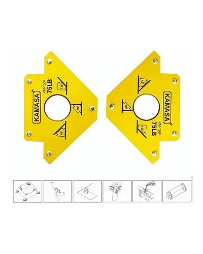 Escuadras Magneticas 75 Lbs 5 Pulgadas Kamasa PACK 2