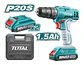 Taladro Atornillador Inalambrico 20v 10mm Total Tdli20012 - Miniatura 1